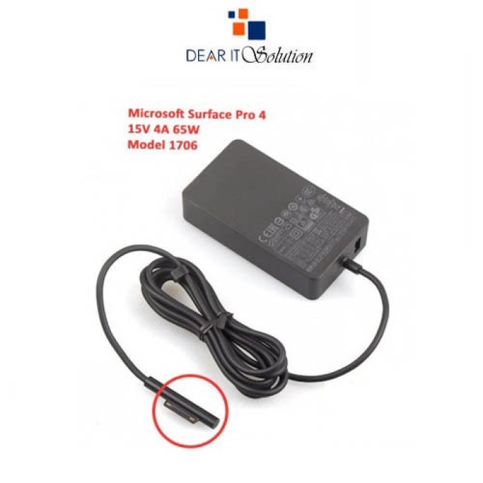Adapter For Microsoft Surface – 65W Model 1706 Charger Best Price | BD